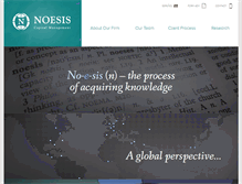 Tablet Screenshot of noesis-capital.com